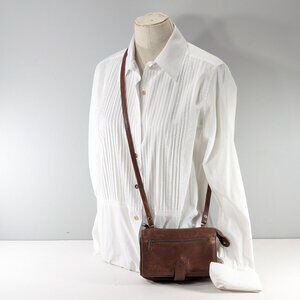 Leather crossbody purse by Derek Alexander LOTS of storage, card slots